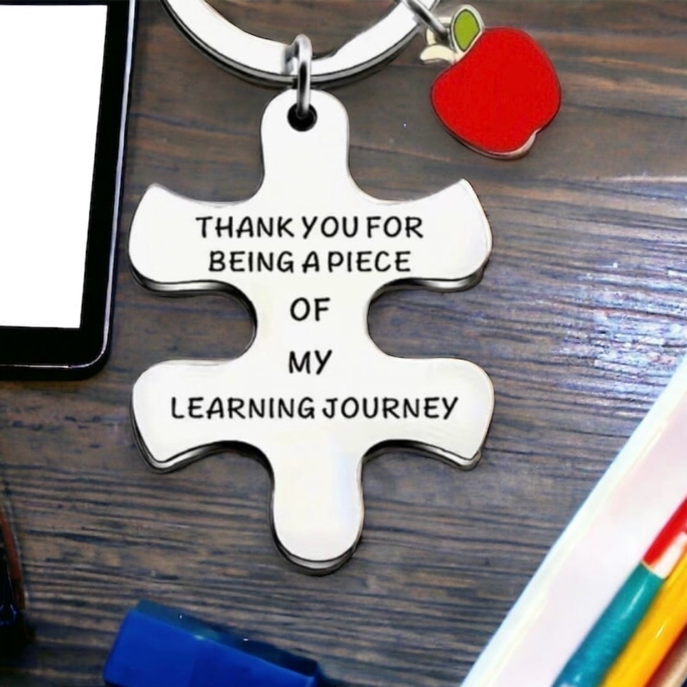 NWT Gift Silver Keychain for Teachers